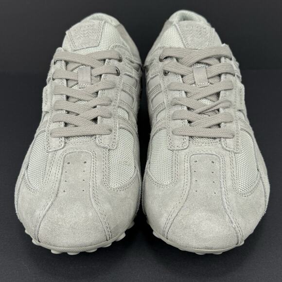 Geox Snake Respira Men’s Size 12 Grey Suede Casual Sneakers New
